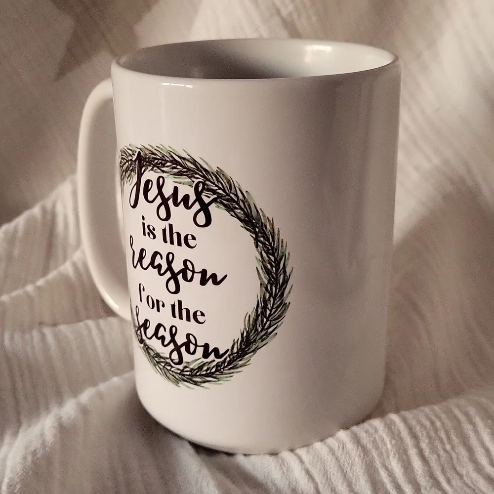Holiday Coffee Tea Mug Jesus Is The Reason for the Season Christmas - Picture 5 of 7